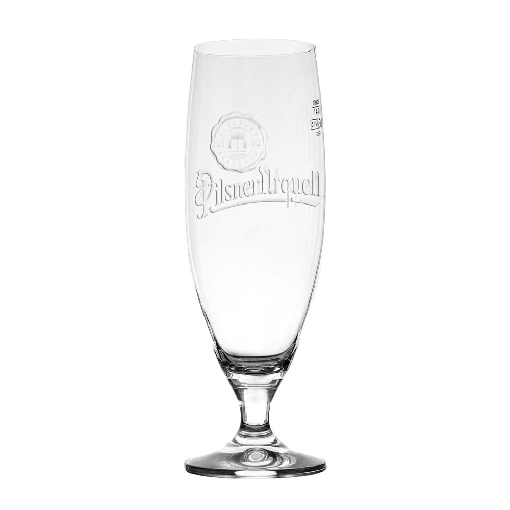 Pilsner Urquell Glas mit Fuß Goblet Pilsglas 0,5 l